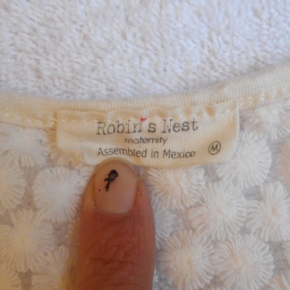 Robin's Nest Maternity Top Heart Print Tank Size M - Picture 8 of 8